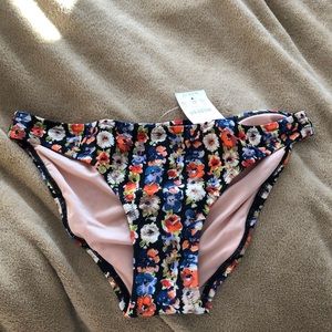 J crew floral bathing suit bottoms size small NWT